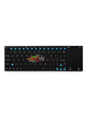 RIITEK Ασύρματο AIR Keyboard, 3.8" touchpad, 12m εμβέλεια, Black RT-MWK12P-BK Υπολογιστές